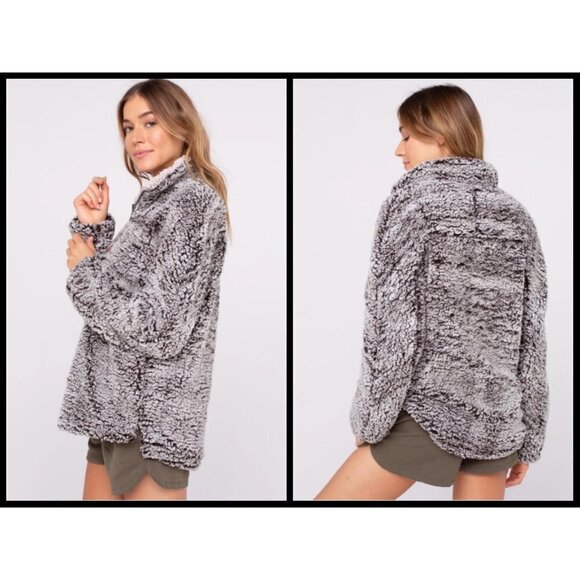 💕THREAD & SUPPLY💕 Lazy Sunday Pullover Charcoal - Picture 3 of 16